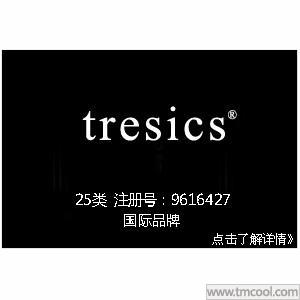 【已售】tresics国际品牌服装商标,25类商标