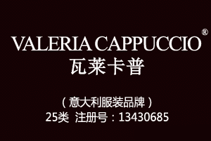 VALERIA CAPPUCCIO瓦莱卡普,25类商标,服装,鞋,帽,袜,手套,领带,皮带,婚纱,围巾商标