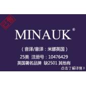 【已售】MINAUK,25类英文商标